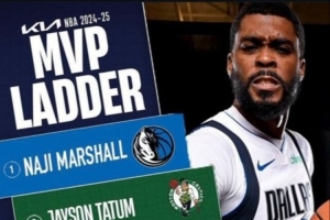 马绍尔半场28分本赛季队内最高&amp;平东契奇 前四个赛季单场最高24分